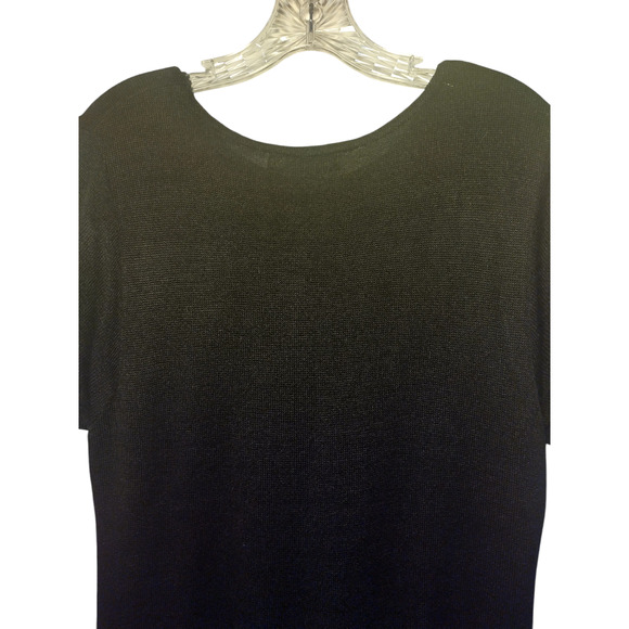 Dialogue Womens Short Sleeve Crew Neck Maxi Dress Black Size Small - Picture 7 of 11